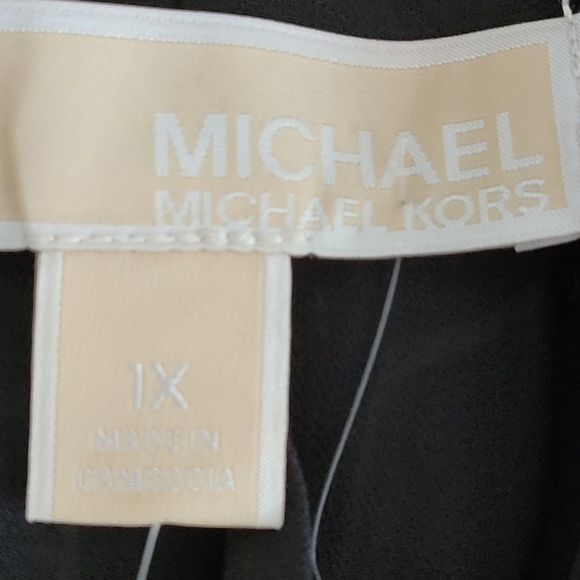 MICHAEL Michael Kors Giraffe Print Pleated Halter Neck Top 1X - Picture 10 of 12